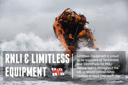 RNLI using TacFolder waterproof note system for operations