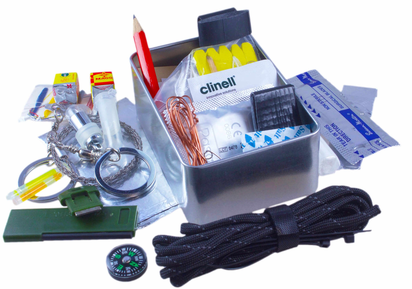 Limitless Equipment MARK 1 Pro Survival Kit: UK MADE, pocket size, pro level contents. 40+ items - Limitless Equipment