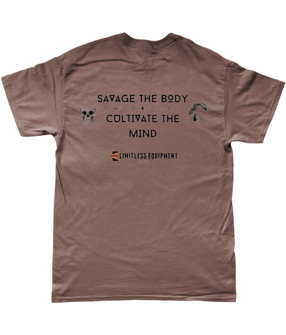 Savage the Body, Cultivate the Mind T-shirt - Limitless Equipment