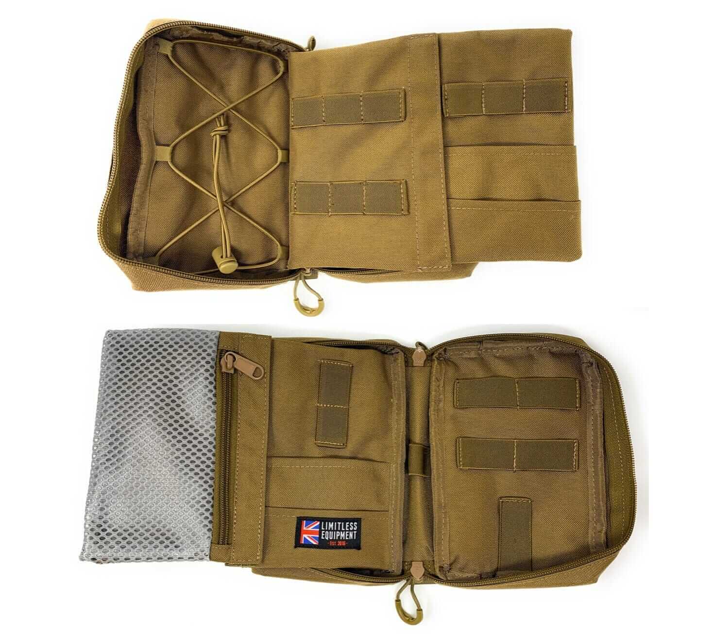 Limitless Equipment EDC XL (GEN 2)  Utility Pouch for First Aid Kits, admin kit and organiser (MOLLE) - Limitless Equipment