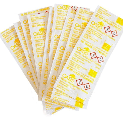 OASIS WATER PURIFICATION TABLETS - 8.5mg British Army Issue Survival Tablets - Limitless Equipment